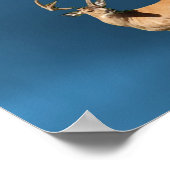 Wie der Hirsch nach Wasser lechzt Psalm Poster (Ecke)