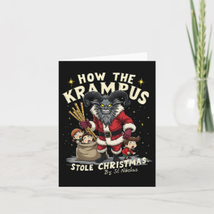 Wie der Krampus Stolz Weihnachtskrampus kommt Karte