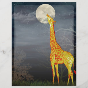 Wie der Mond schmeckt? Giraffe und Mond -Flyer Flyer