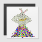 Wie der Osterhase seine Eier bekommt Magnetkarte (Vorne/Hinten)