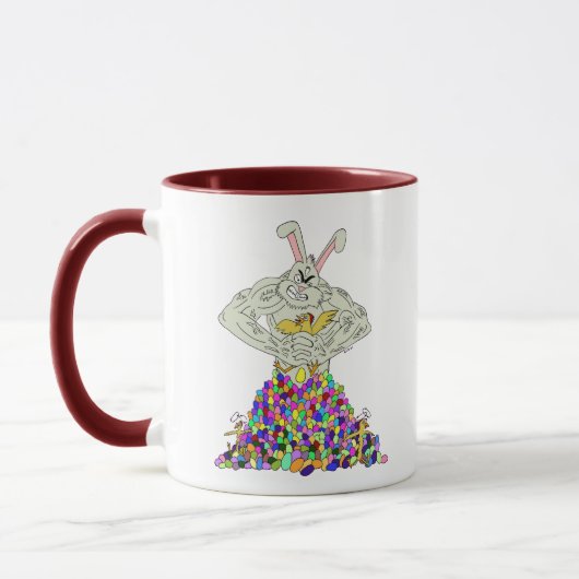 Wie der Osterhase seine Eier bekommt Tasse (Links)