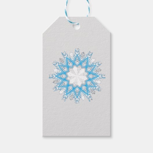 Wie der Schnee fliegt Geschenkanhänger (Vorderseite)