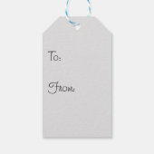 Wie der Schnee fliegt Geschenkanhänger (Rückseite)