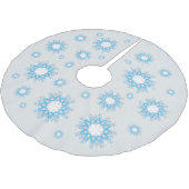 Wie der Schnee fliegt Polyester Weihnachtsbaumdecke (Schrägansicht)