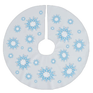 Wie der Schnee fliegt Polyester Weihnachtsbaumdecke