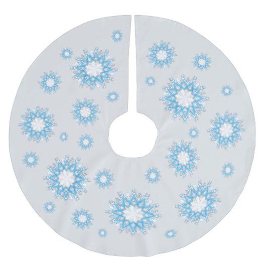 Wie der Schnee fliegt Polyester Weihnachtsbaumdecke (Vorderseite)