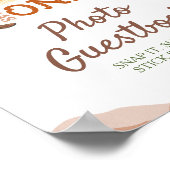 Wie der Westen ein Cowboy-Foto-Gästebuch war Poster (Ecke)