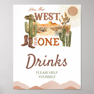 Wie der Westen ein Geburtstagspartygetränk war Poster