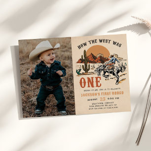 Wie der Westen ein Western Cowboy zum Geburtstag F Einladung