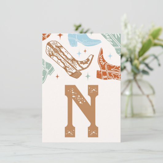 Wie der Westen eine hochrangige Bannerkarte war - Einladung (Stehend Vorderseite)