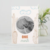 Wie der Westen eine monatliche Foto-Bannerkarte wa Einladung (Stehend Vorderseite)