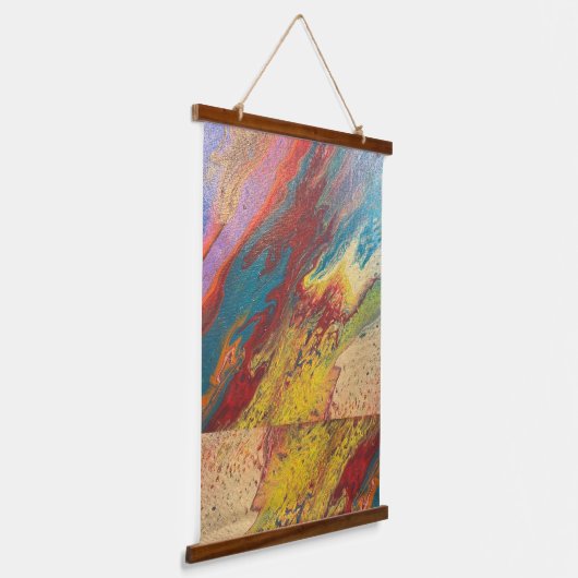 Wie der Wind Wandteppich Mit Holzrahmen (Gewinkelt)