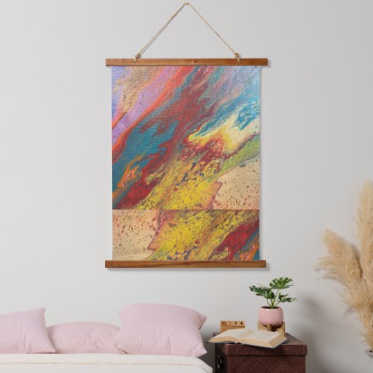 Wie der Wind Wandteppich Mit Holzrahmen (Schlafzimmer)