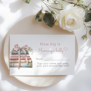Wie dick ist Mamas Bauch Storybook-Baby-Party Begleitkarte