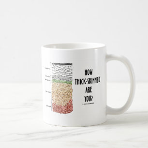 Wie dickhäutig bist du? (Epidermis-Hautschichten) Kaffeetasse