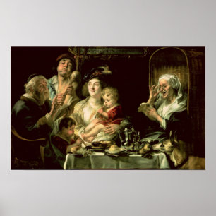Wie die Alten singen, so pfeifen die Jungen, 1638 Poster