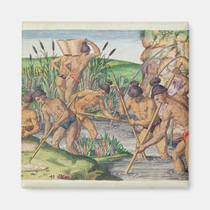 Wie die Amerikanische Ureinwohner Gold aus den Str Magnet