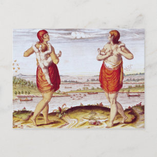 Wie die Frauen von Dasamonquepeuc Postkarte