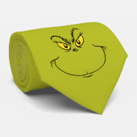 Wie die Grinch Stole Weihnachtsgesicht Neck Tie
