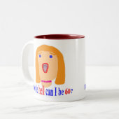 Wie die Hölle kann ich 60 sein? Zweifarbige Tasse (Vorderseite Links)