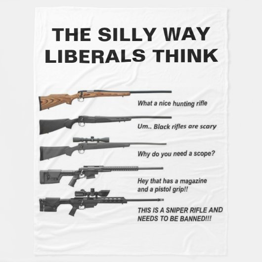 WIE DIE LIBERALEN DENKEN FLEECEDECKE (Vorderseite)