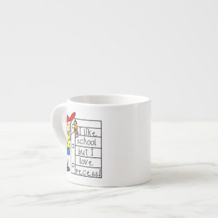 Wie die Liebe der Schule Espressotasse