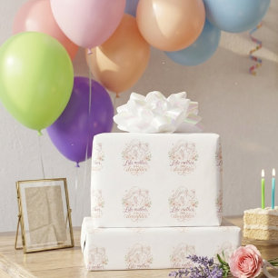 Wie die Mutter so die Tochter - Minimalistischer f Geschenkpapier