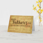 Wie die Qualität eines Großvaters mit den religiös Karte (Gelbe Blume)