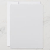 Wie die Sun 6.5" x 8.75" Hochzeitseinladung Einladung (Rückseite)