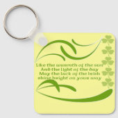 Wie die Wärme des irischen Segen der Sonne Schlüsselanhänger (Vorderseite)