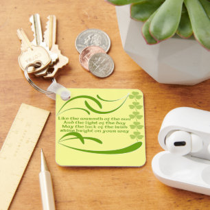 Wie die Wärme des irischen Segen der Sonne Schlüsselanhänger