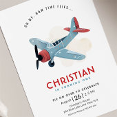 Wie die Zeit fliegt Flugzeug Geburtstag Einladung