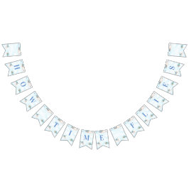 Wie die Zeit fliegt Spielzeug Flugzeug Reise Thema Wimpelkette