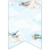 Wie die Zeit fliegt Spielzeug Flugzeug Reise Thema Wimpelkette (Erste Fahne)