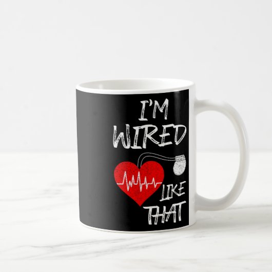 Wie dieser Pacemaker Joke Heart Disease Aware Kaffeetasse (Rechts)