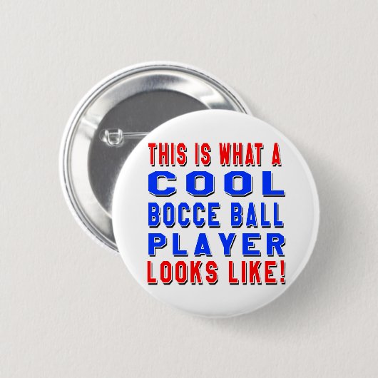 Wie dieses ist, ein welcher cooler Bocce Button (Vorne & Hinten)