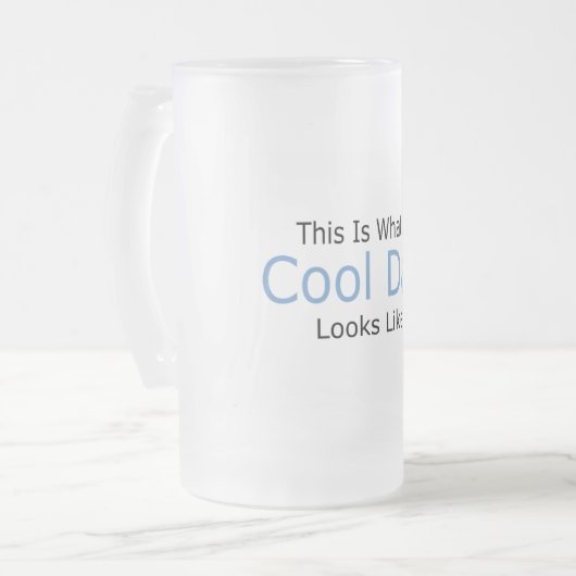 Wie dieses ist, ein welcher cooler Vater aussieht Mattglas Bierglas (Vorderseite Links)