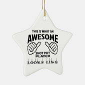 Wie dieses ist, ein welcher fantastischer Schuss Keramik Ornament (Rechts)