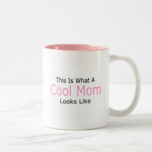 Wie dieses ist, eine welche coole Mama aussieht Zweifarbige Tasse
