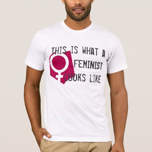 Wie dieses ist, was ein Feminist aussieht T-Shirt (Vorderseite)