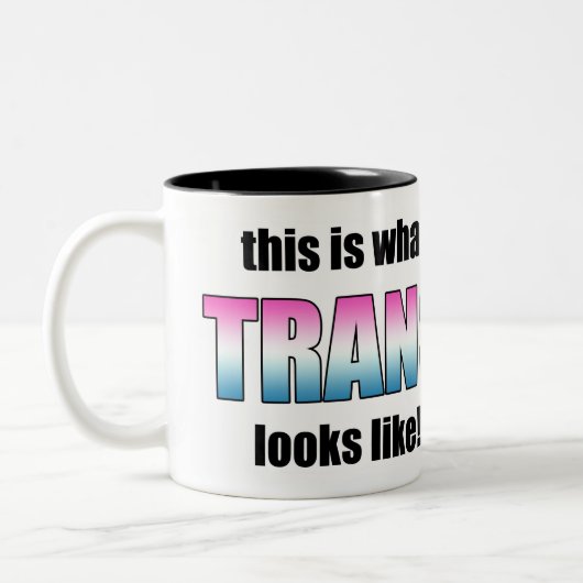 Wie dieses ist, was Transport aussieht! Zweifarbige Tasse (Links)