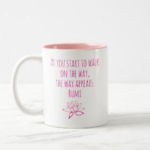 Wie du beginnst - Rumi Zweifarbige Tasse