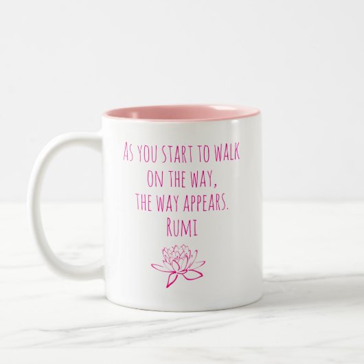 Wie du beginnst - Rumi Zweifarbige Tasse (Links)