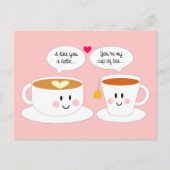 Wie du eine Latte Post Card Postkarte (Vorderseite)