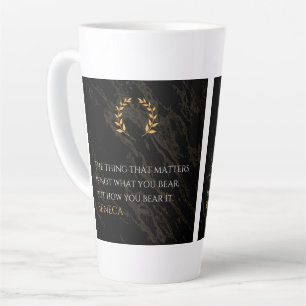 Wie du es erträgst - Seneca Stoische Philosophie Z Milchtasse
