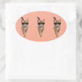 Wie du es Gemein hast laufen Ovaler Aufkleber (Tasche)