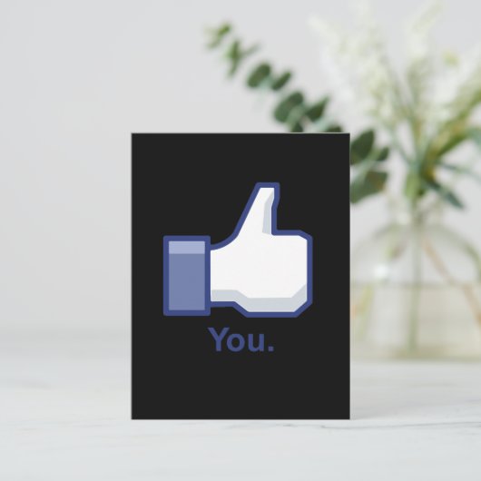 Wie du postkarte (Stehend Vorderseite)