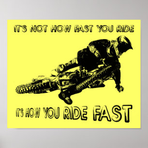Wie du schnell mit dem Dirt Bike Motocross fährst  Poster