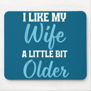 Wie Ehefrau Engagement Verlobter Paar Ehemann Ehef Mousepad