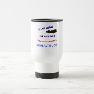 Wie ein Adler in die Höhe steigen Reisebecher